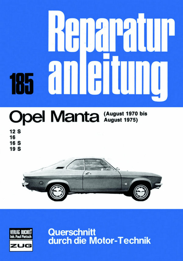 Buch "Reparaturanleitung" - Opel Manta 08/70 bis 08/75